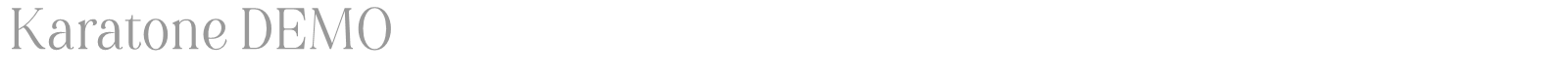 Karatone font preview
